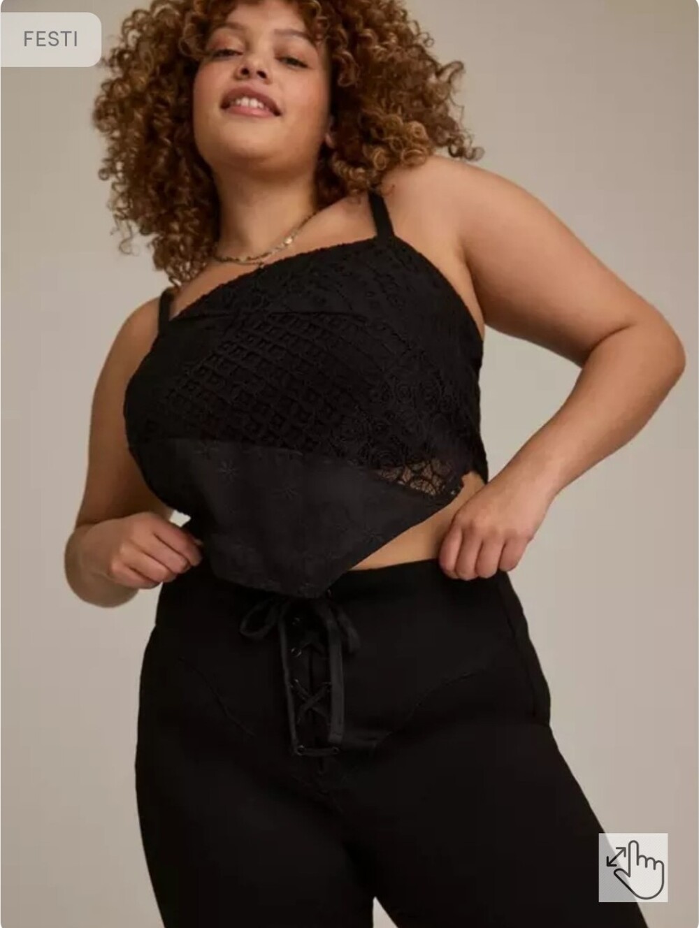 Torrid 2 FESTI Lace Up Flare high rise